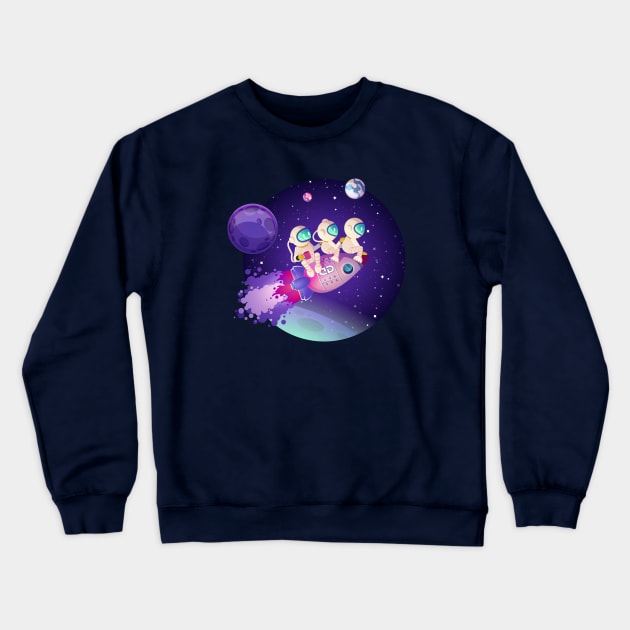 Space Team (2) Crewneck Sweatshirt by Illustration_art